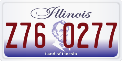 IL license plate Z760277