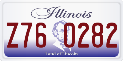 IL license plate Z760282