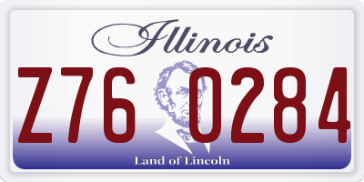IL license plate Z760284