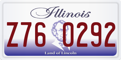 IL license plate Z760292
