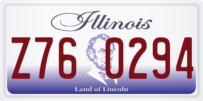 IL license plate Z760294
