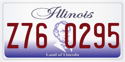 IL license plate Z760295