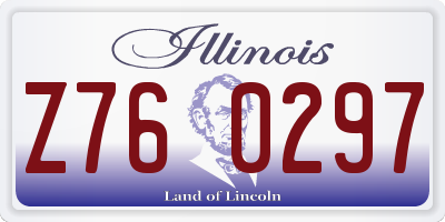 IL license plate Z760297