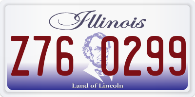 IL license plate Z760299