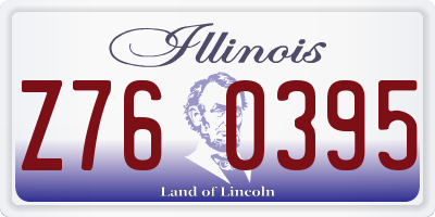 IL license plate Z760395