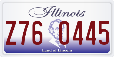 IL license plate Z760445