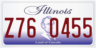 IL license plate Z760455