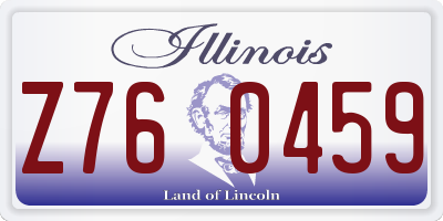 IL license plate Z760459