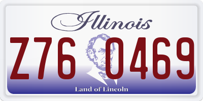 IL license plate Z760469