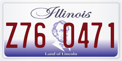 IL license plate Z760471