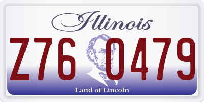 IL license plate Z760479