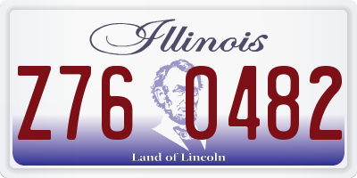 IL license plate Z760482