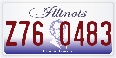IL license plate Z760483