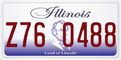 IL license plate Z760488