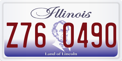 IL license plate Z760490