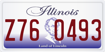 IL license plate Z760493