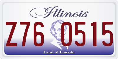 IL license plate Z760515