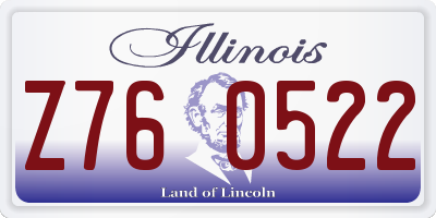 IL license plate Z760522