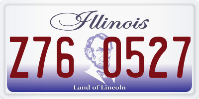 IL license plate Z760527