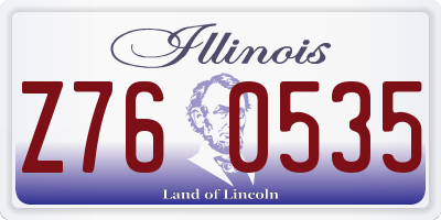 IL license plate Z760535