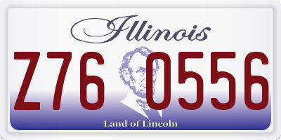 IL license plate Z760556