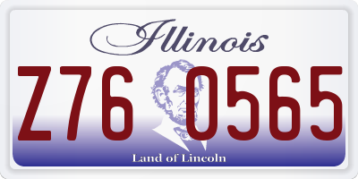 IL license plate Z760565