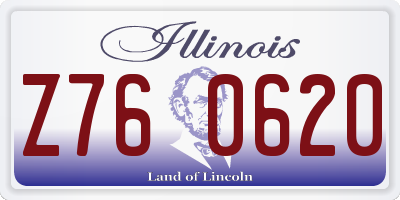 IL license plate Z760620