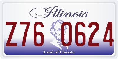 IL license plate Z760624