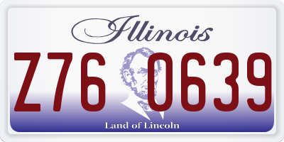 IL license plate Z760639