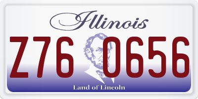 IL license plate Z760656