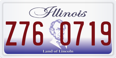 IL license plate Z760719