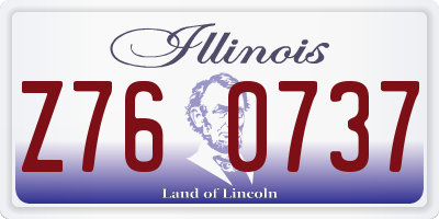 IL license plate Z760737