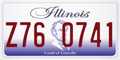 IL license plate Z760741