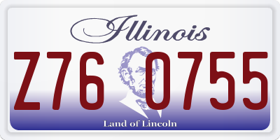 IL license plate Z760755