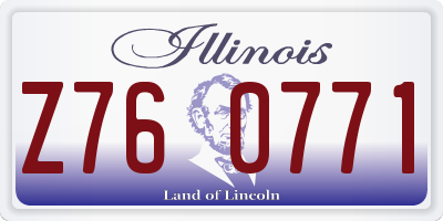 IL license plate Z760771