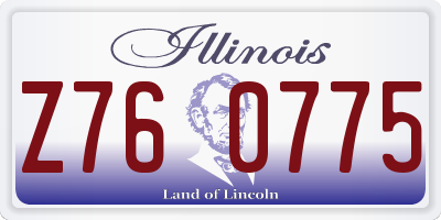 IL license plate Z760775