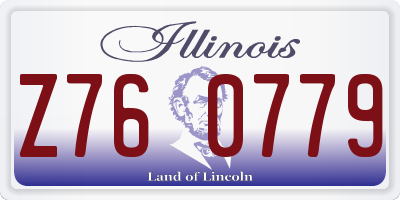 IL license plate Z760779