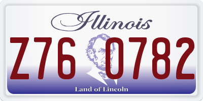 IL license plate Z760782
