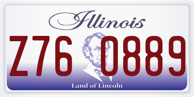 IL license plate Z760889