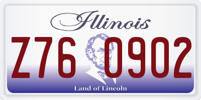IL license plate Z760902