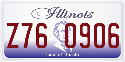 IL license plate Z760906