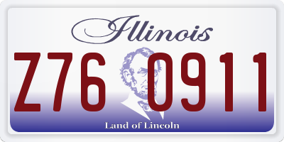 IL license plate Z760911