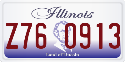 IL license plate Z760913