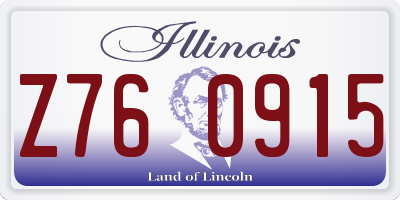 IL license plate Z760915