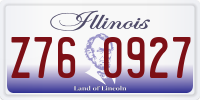 IL license plate Z760927