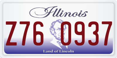 IL license plate Z760937