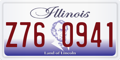 IL license plate Z760941