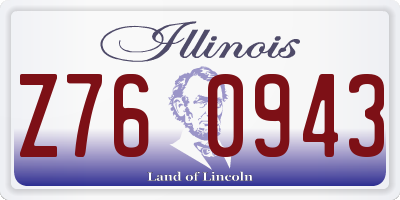 IL license plate Z760943