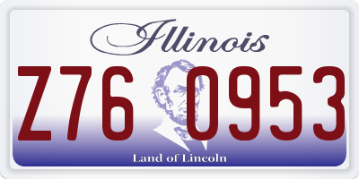 IL license plate Z760953