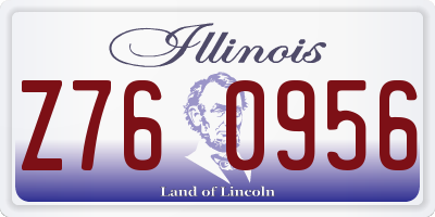 IL license plate Z760956